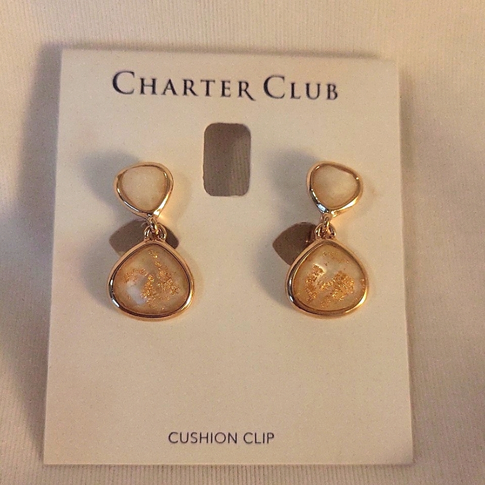 Cushion Clip Earrings